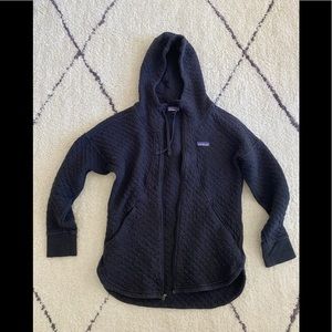 Patagonia Organic Cotton Quilt Hoodie Dark Grey